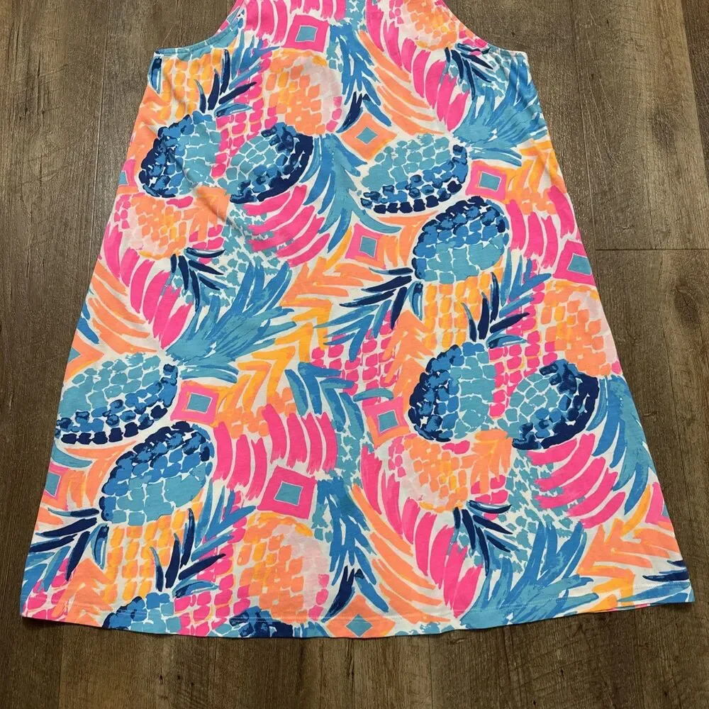 Lilly Pulitzer Margot Swing Dress in Goombay Smashed Pineapple Size Large - Picture 3 of 13
